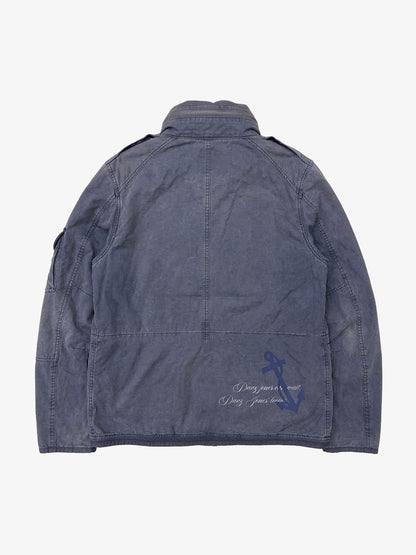 Patch Graphic Heavyweight M65 Jacket; Gray Blue / S, Gray Blue / M, Gray Blue / L, Gray Blue / XL, Gray Blue / 2XL
