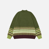 Y2K Vintage Striped Patchwork Sweater