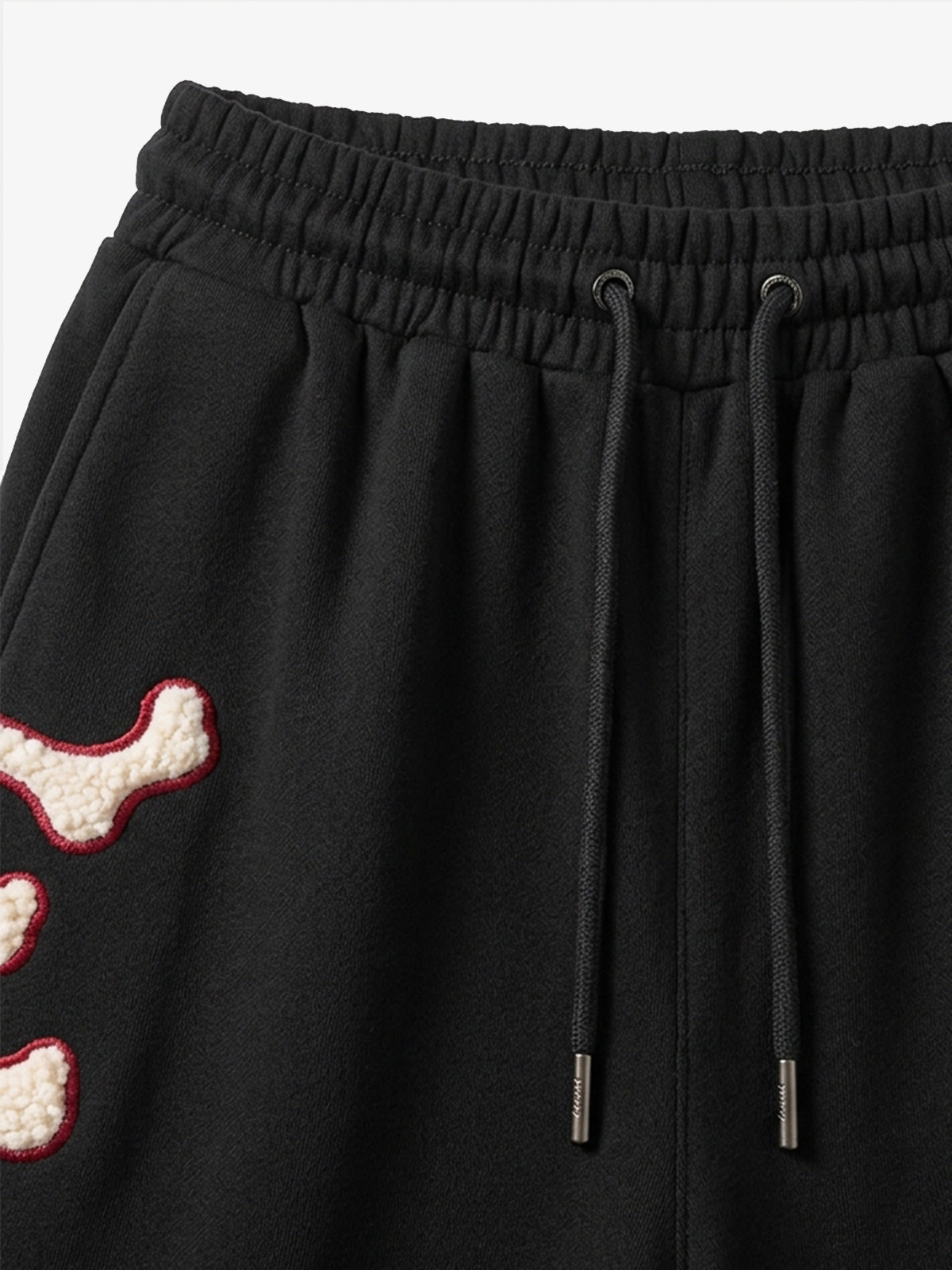 Scorpion Skeleton Terry Embroidered Wide-Leg Sweatpants; Black / S, Black / M, Black / L, Black / XL, Black / 2XL