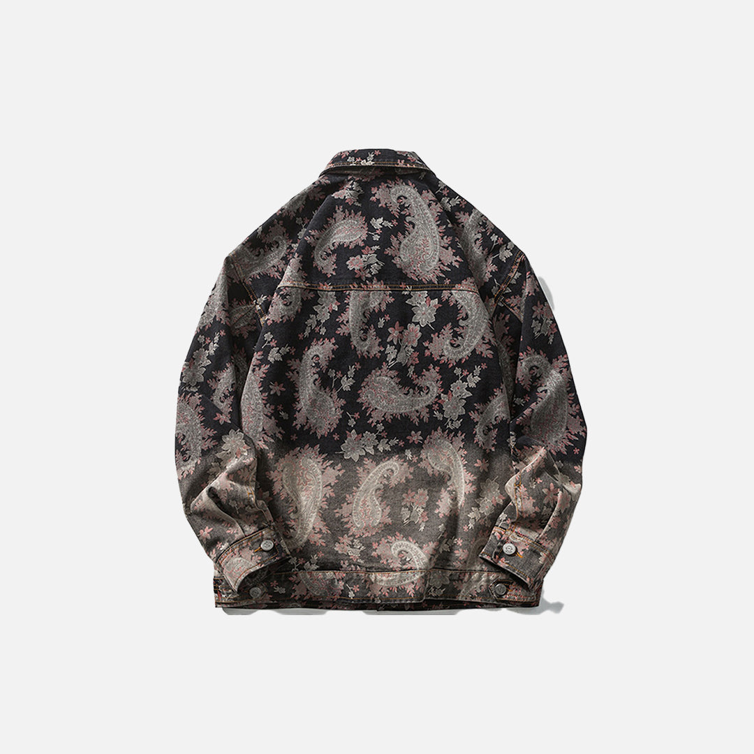 Denim Sakura Gradient Jacket