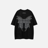 Retro Suede Butterfly Graphic T-shirt