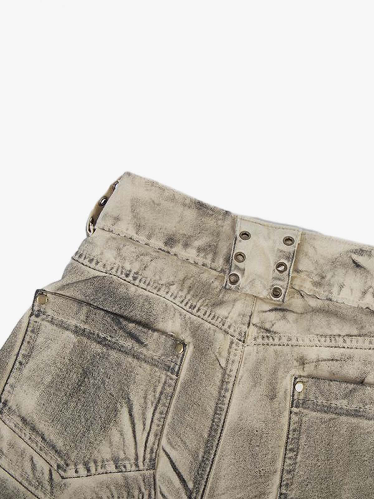 Scimitar Graphic Distressed Jeans