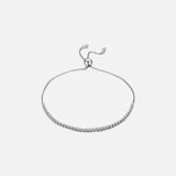 Sparkling Strand Bracelet 925 Sterling Silver