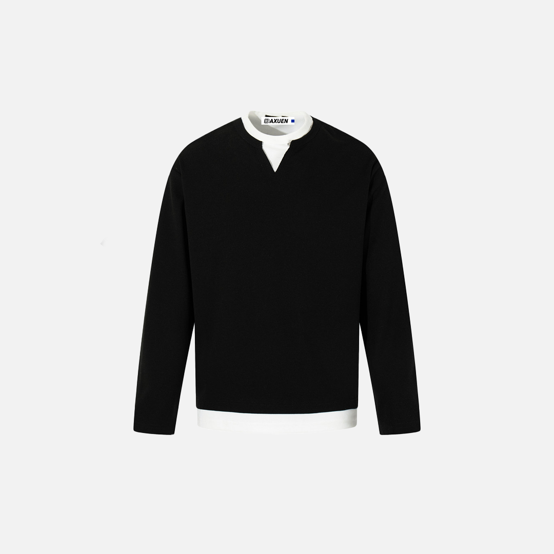 Elevated Stylish V-Neck Long Sleeve T-Shirt