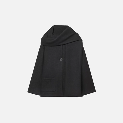 Stylish Warm Flexible Blend with-scarf Jacket