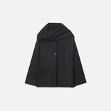 Stylish Warm Flexible Blend with-scarf Jacket