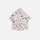 Youth Japanese Cartoon Print Summer Shirt