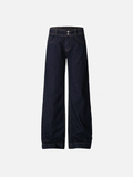 Trendy Simple Straight Leg Denim Jeans