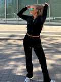 Y2K Velvet Tracksuit Set