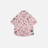 Youth Japanese Cartoon Print Summer Shirt