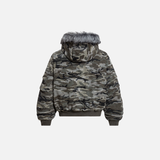 Warm Camouflage Fur Hooded Padded Jacket