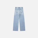 Blue Ripped Baggy Denim Pants