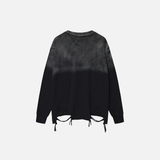 Flexible Gothing Distressed Ripped Long Sleeve T-Shirt