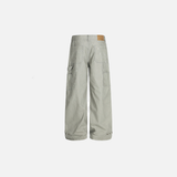 Punk Vintage Paint Splatter Wide Leg Cargo Pants