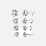 Stud Earrings 925 Sterling Silver Earrings