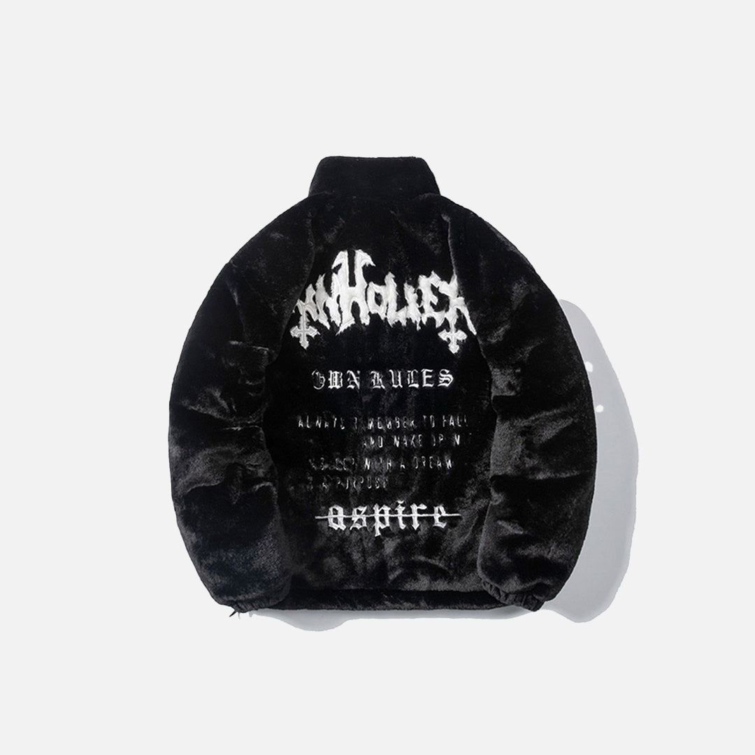Aspire Fuzzy Solid Color Jacket