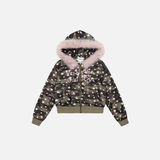 Vintage Streetwear Star Camo Hooded Sweatshirt
