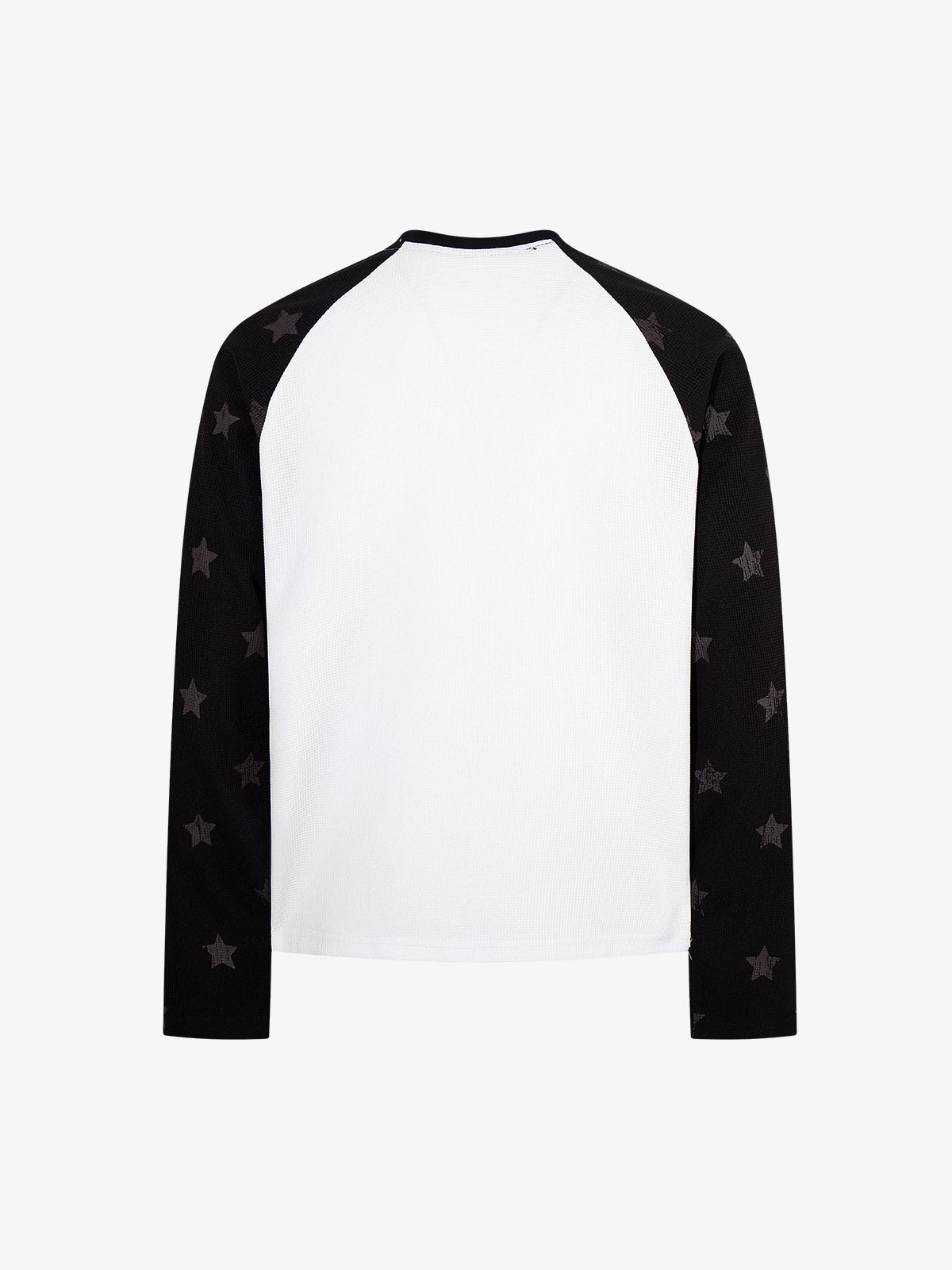 Flag Graphic Waffle Boxy Fit Long Sleeve Tee; Black / M, Black / L, Black / XL, Black / 2XL