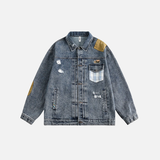 Y2K Lightweight Retro Oversized Blue Denim  Jacket