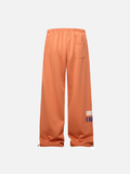 American Style Letter Printed Straight Leg Sweatpants