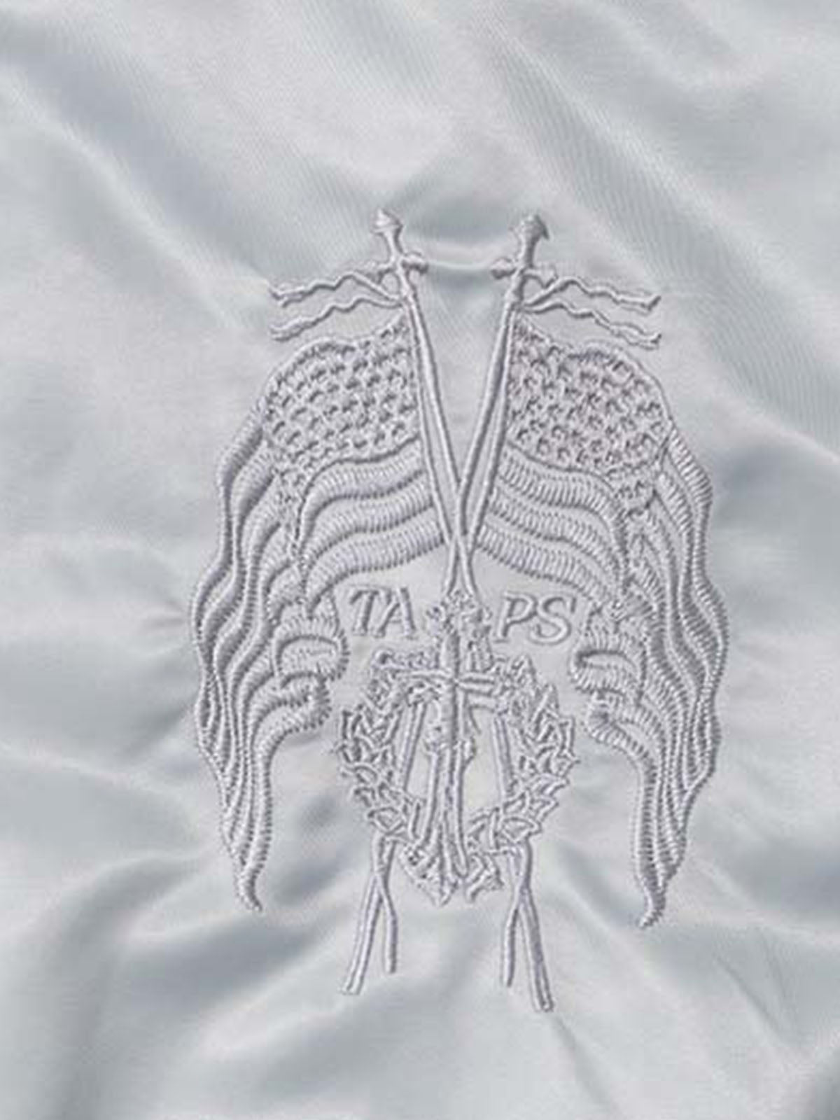 Butterfly Embroidered Leopard-Trim Satin Zip Jacket; Gray / S, Gray / M, Gray / L, Gray / XL
