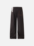 Trendy Casual Wide Leg Drawstring Sports Jogger