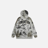 Y2K Hand Drawing Zip-up Hoodie