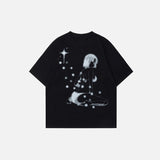 Anime Characters Printed Short Sleeve T-Shirt