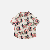 Streetwear Black Cat Floral Cool Button-Up Shirt