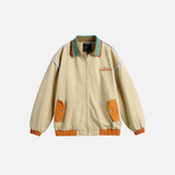 Men's Patchwork Zip-Up Casual Jacket