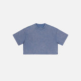 Women's Washed Stitching Crop Top