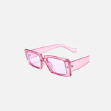 Rectangular Thic Frame Sunglasses