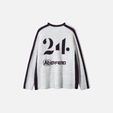 Back view of the brown Fierce Reaper Sweater in a gray background