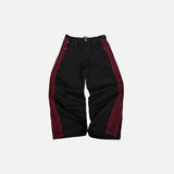 Front vew of the red black Metro Renegade Jeans
