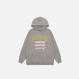 Y2K Letter Embroidery Oversized Hoodie