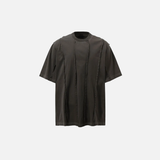 Streetwear Grunge Patchwork Ripped Solid Color T-Shirt