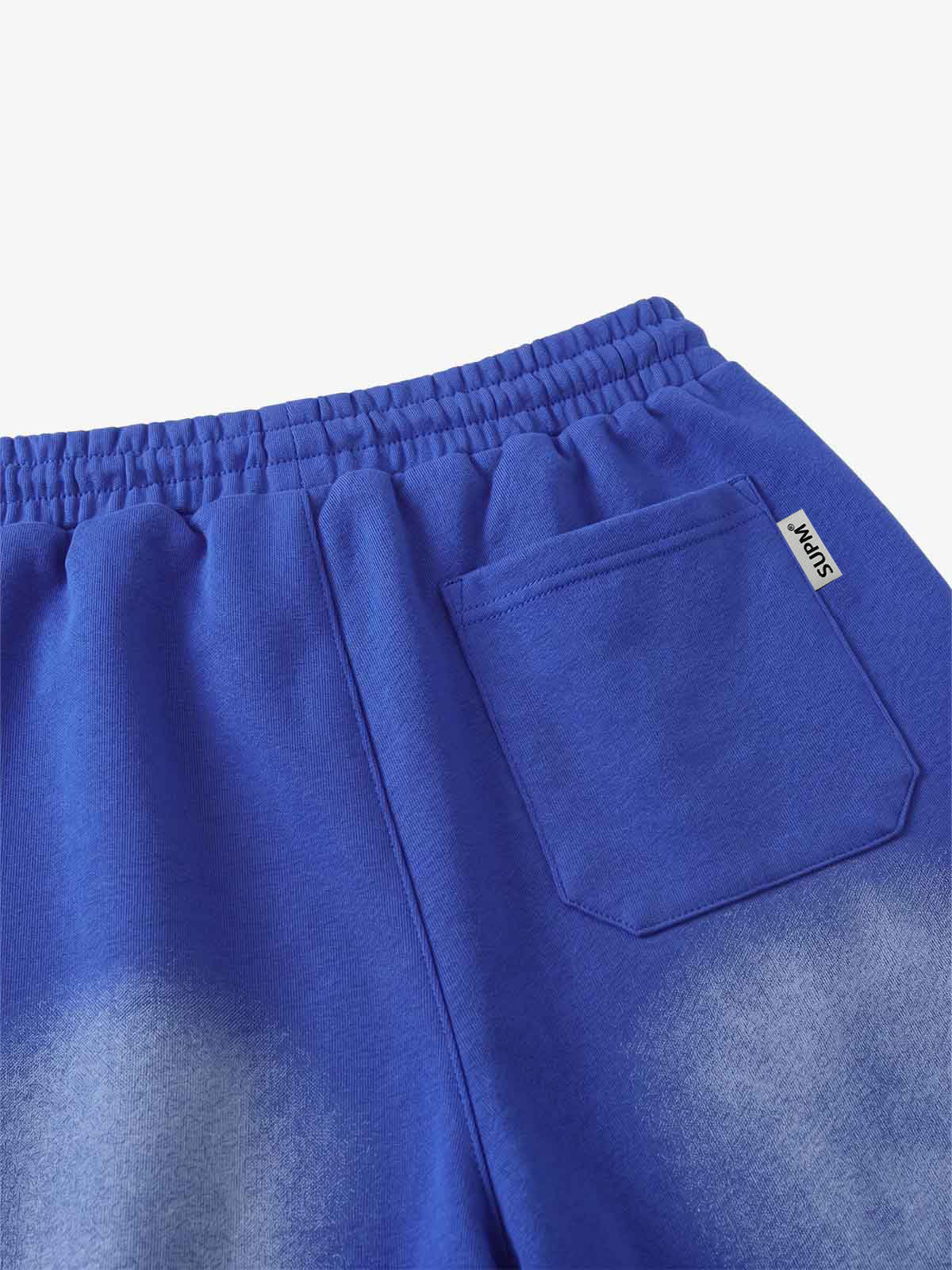 Spray Paint Star Print Distressed Sweatpants; Royal Blue / M, Royal Blue / L, Royal Blue / XL, Royal Blue / 2XL