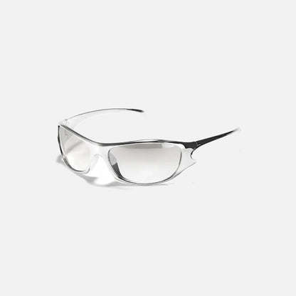 Curved Frame Sport Sunglasses