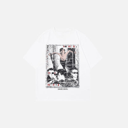 Vintage Print Short Sleeve T-Shirt