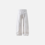 Cozy Casual Solid Color Retro Drawstring Waist Pants