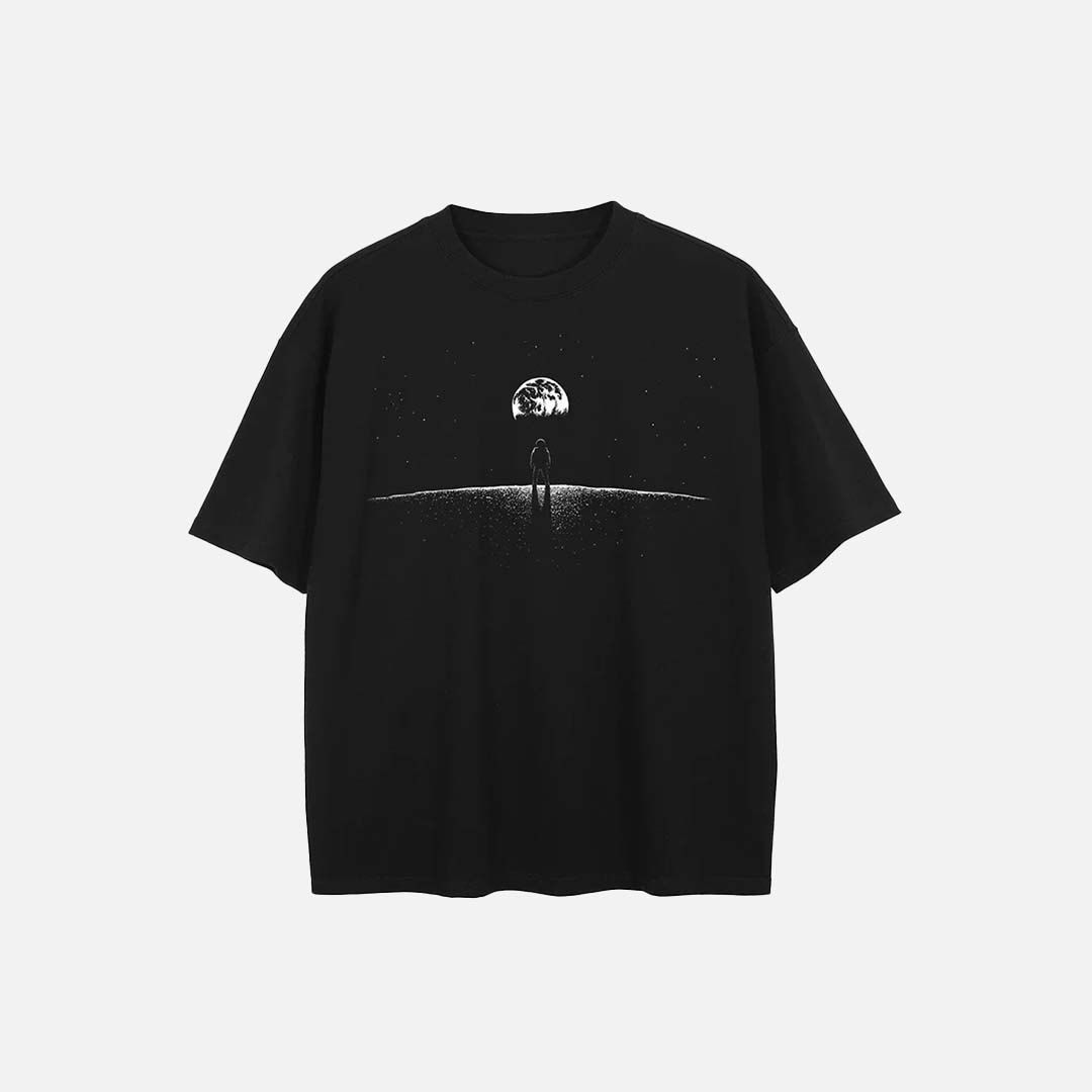 Space Oversized Graphic T-Shirt