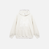 Stylish Flattering Lace Trim Butterfly Hoodie