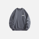 Gothic Oversized Gradient Letter Printed Sweatshirt