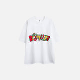 Vintage Dragon Print Short-Sleeve T-Shirt