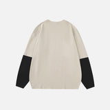 Oversized Cartoon Graphic Long Sleeve T-shirt