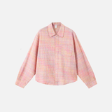 Stylish Plaid Button-Up Fall Casual Shirt