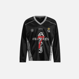 Cozy Oversized Letter Print Long Sleeve Sports T-Shirt