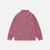 Splash Ink Embroidered Butterfly Jean Jacket
