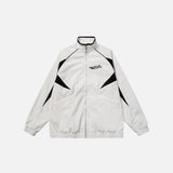 Letter Embroidery Windbreaker Jacket