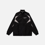 Letter Embroidery Windbreaker Jacket